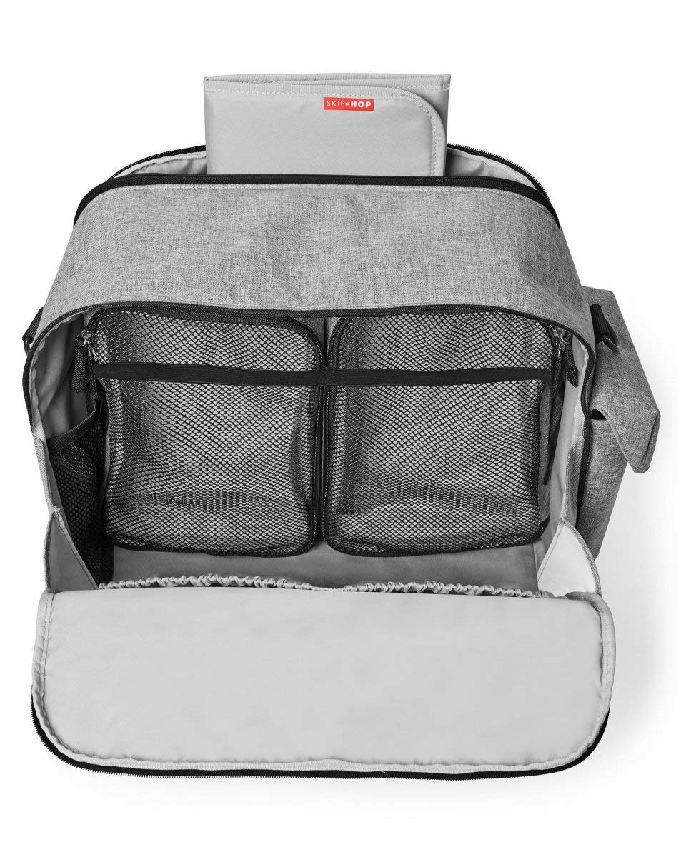 Skip Hop Duo Sac à langer pour le week-end avec matelas à langer Gris