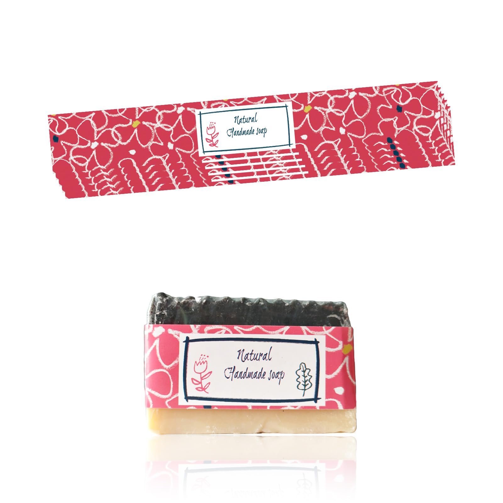 WRAPWAVE Handmade Soap Packaging Paper Set | 100PCS |3 Styles | Premium Quality Wrappers | Vibrant Colors | Ideal for Soap Making and Gifts (Y038_0321)