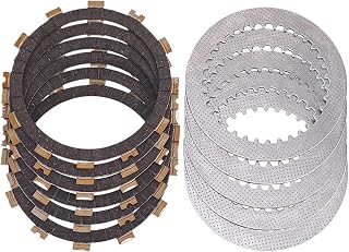 Motorcycle Part Clutch Friction Plates & Steel Plate Kit Compatible With Kawasaki KSF250 Mojave KSF 250 1987-2004 13088-1057