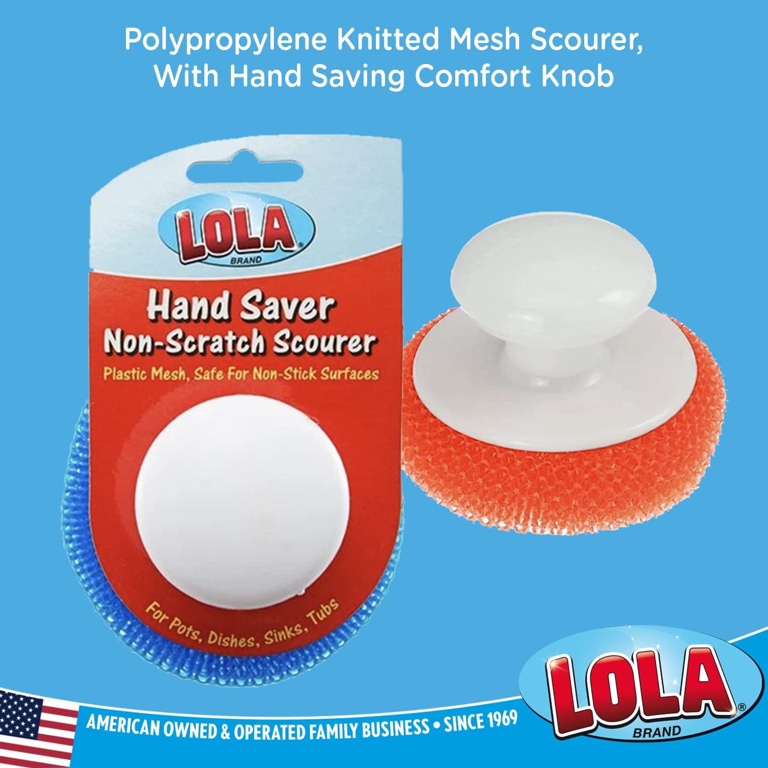 Jumbo Plastic Mesh Scouring Pads,Non-Scratch, Great for Pots,