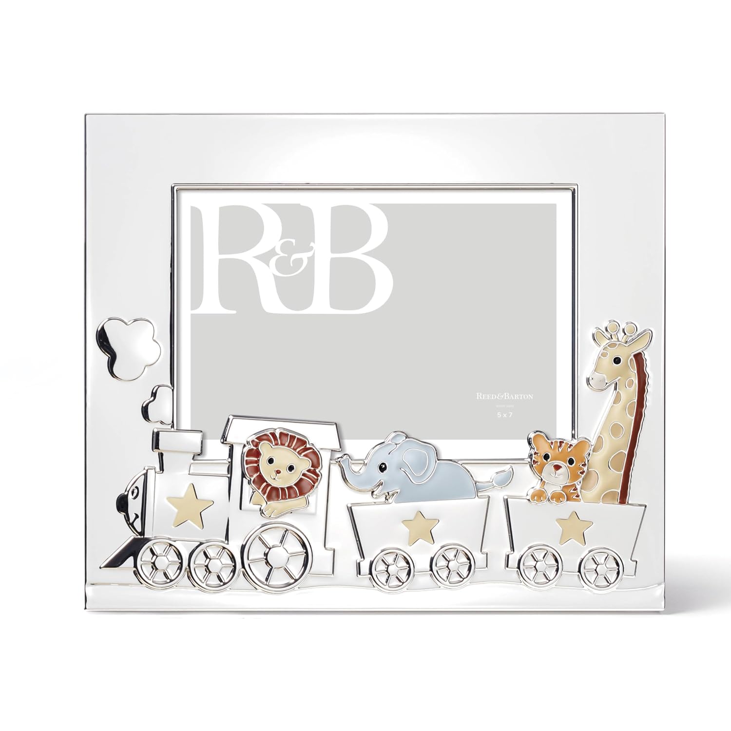 Reed And Barton 897383 Animal Train Silverplate 5x7 Frame