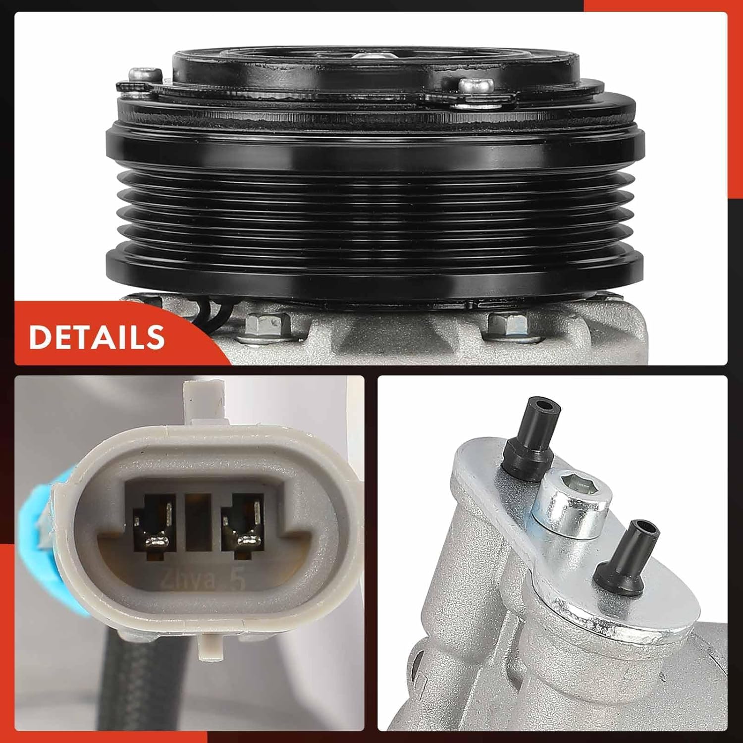 A-Premium Air Conditioner AC Compressor with Clutch Compatible with Saturn Astra 1.8L 2008-2009