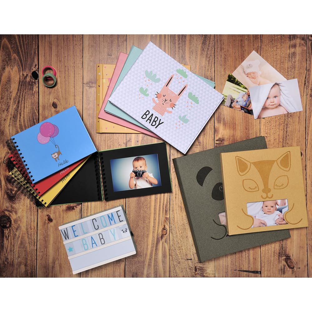 Exacompta 2 Fotoalben Buch 30 Seiten Weiß ZEPHIRE 25x25 cm