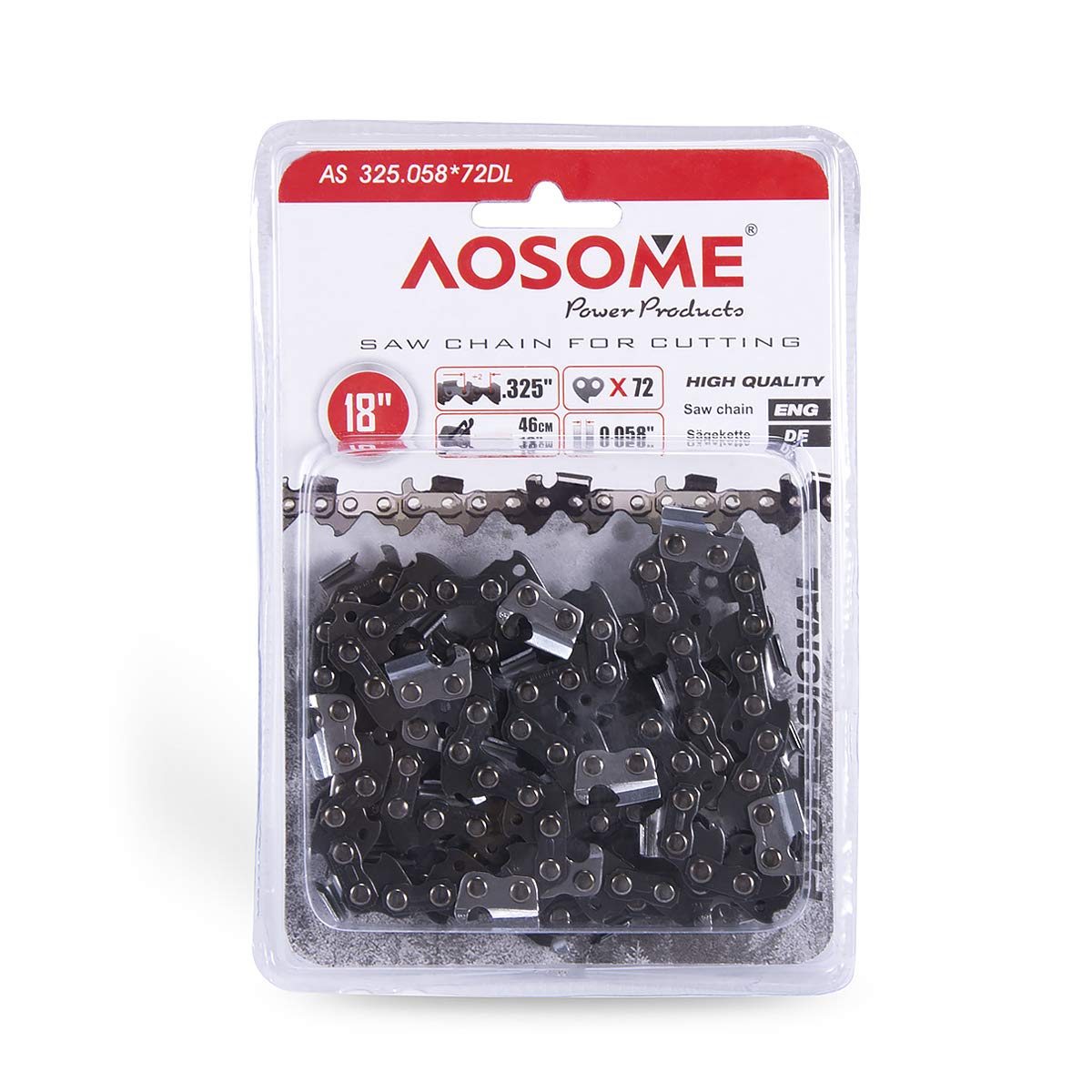 Chaîne de Tronçonneuse AOSOME 18