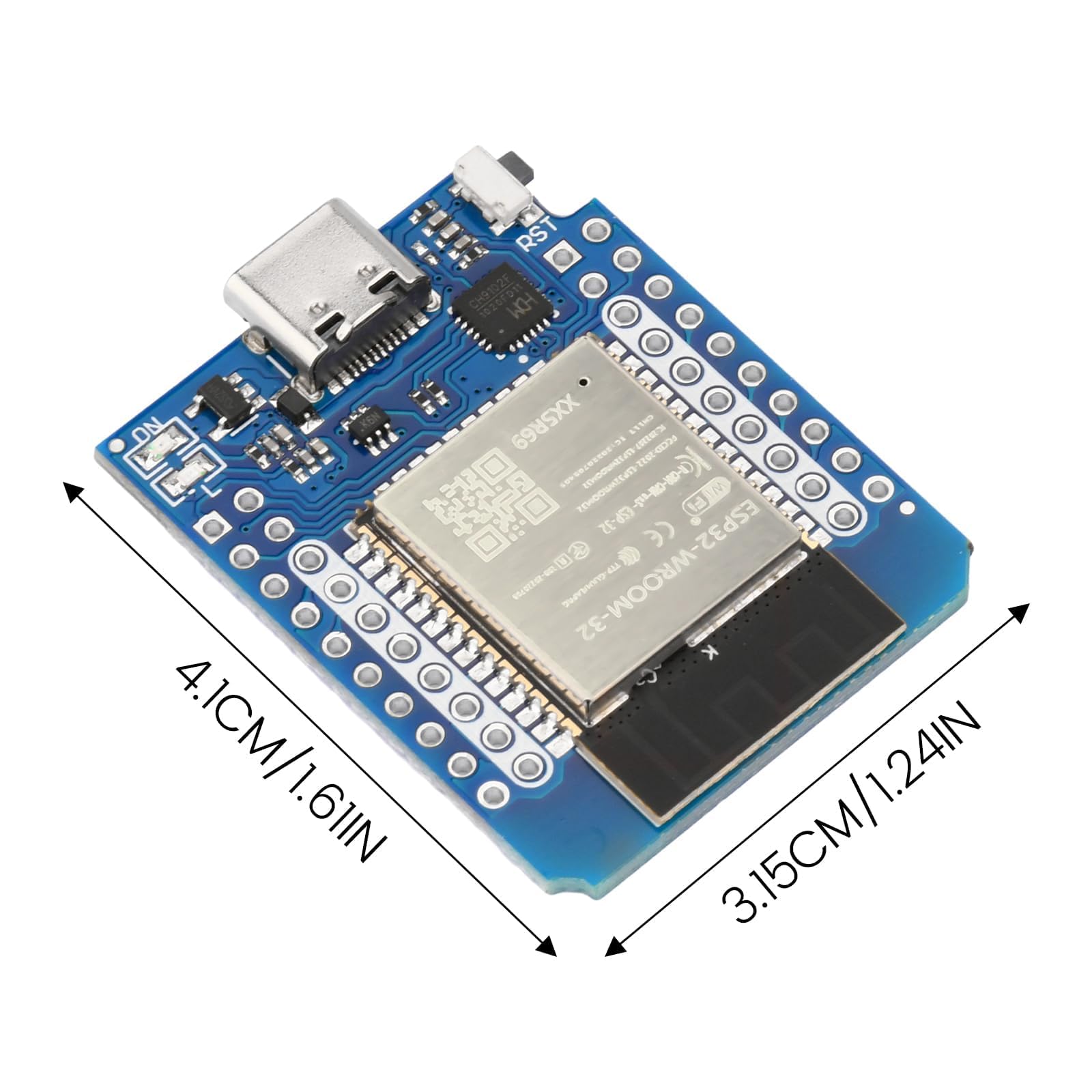 Diymore 5 Piezas para ESP32 Mini Módulo para ESP32 Placa de Desarrollo Mini Bluetooth WiFi con Chip CH9102F Compatible con Arduino IDE