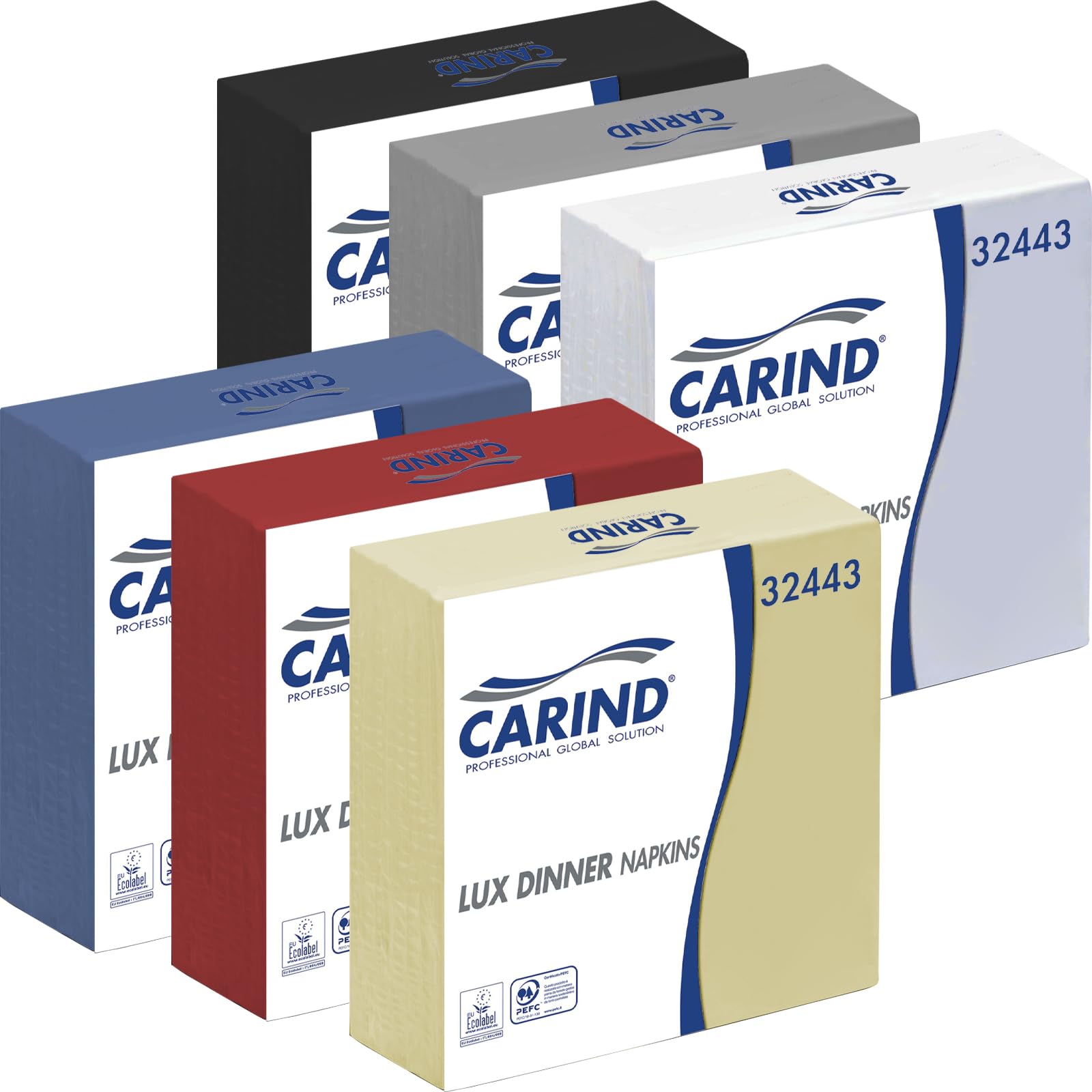 Sicignano | Paquete de 40 x 16 servilletas de papel de 3 capas 40 x 40 cm Lux Dinner de celulosa elegantes grandes pliegues 1/4 blanco – Almuerzo, cena, eventos, restaurante, ceremonias y fiestas