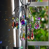 Vista 3 de Prisma de cristal colgante para ventanas, decoración de candelabro, arco iris, 12