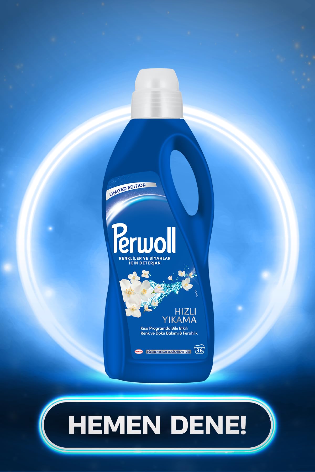 Perwoll Hassas Siyahlar Ve Renkliler İçin Hızlı Yıkama Sıvı Çamaşır Deterjanı 2 L