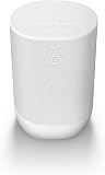 Sonos Move 2 | Speaker portatile wireless con Wi-Fi, Bluetooth, Amazon Alexa, 24 ore di autonomia della batteria, base di ricarica wireless - Bianco - 1