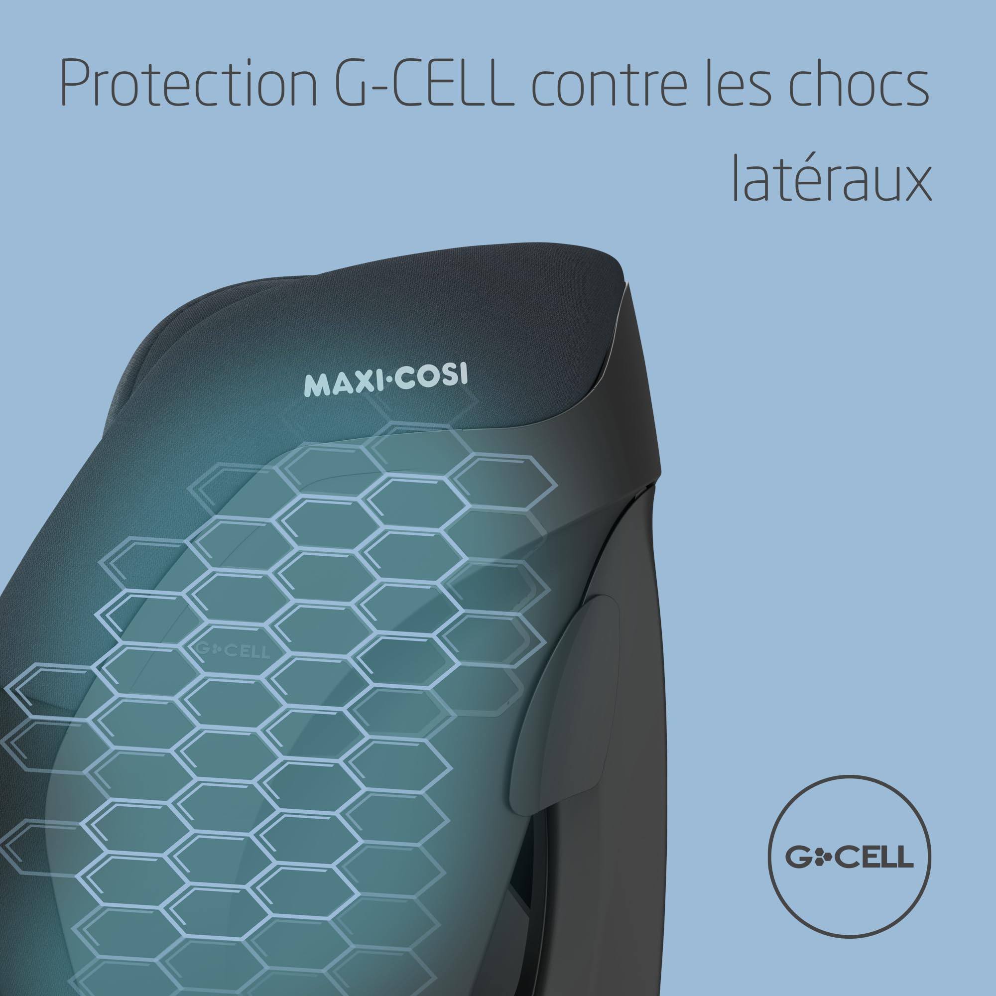 Maxi-Cosi Titan S i-Size, Rehausseur Voiture Enfant, 15 mois à 12 ans (76 à 150 cm), Siège‑auto ISOFIX, 5 Positions d'Inclinaison, Protection G-CELL, Harnais de Sécurité 5 Points, Tonal Black