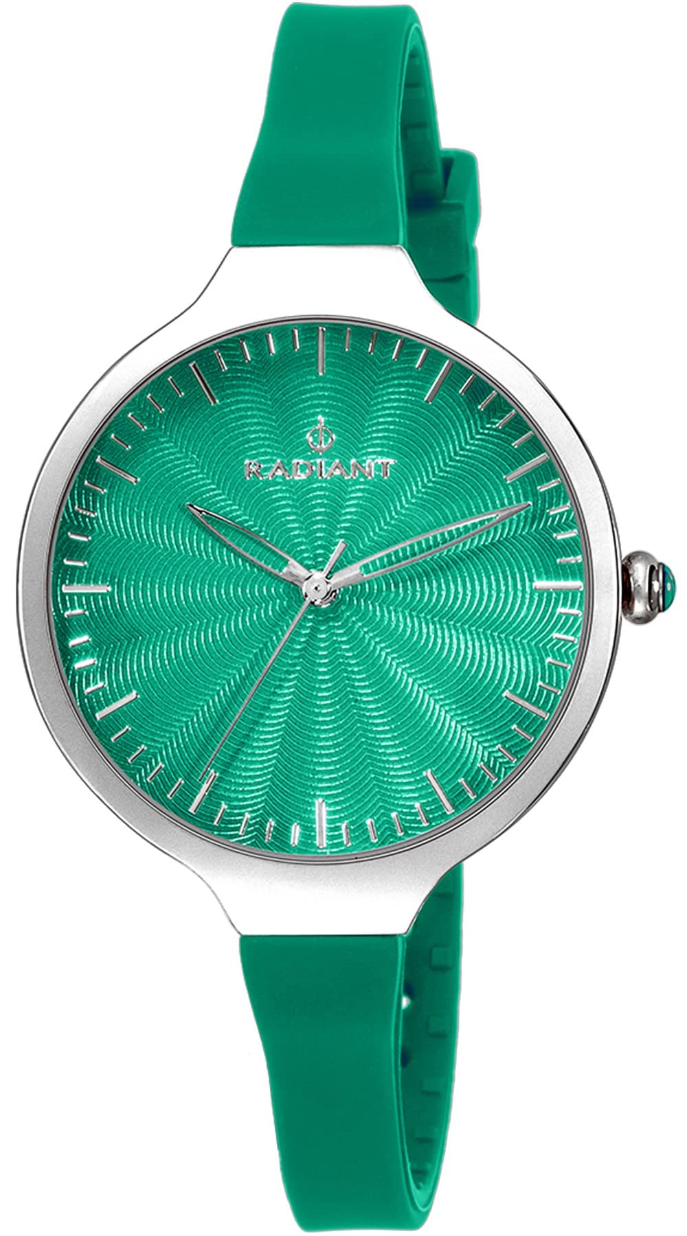 Radiant Women's Quartz Analog Watch with Rubber Strap RA336615, Green, 36MM, Strap