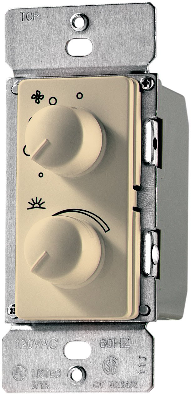 EatonRDC15-V-K Wiring Fan/Light Controls, Rotary, Ivory
