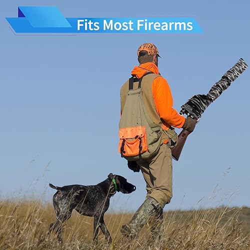 Miniatura 7 de Rcrirth 4pcs Gun Socks For Rifles And Shotguns  Knit Gun Sock 52 X 4.2 Inches - Elastic Design Rifle Sock Gun Sleeve with Drawstring Closure For