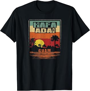 Vintage Tropical Guam Seal - Hafa Adai Guam T-Shirt