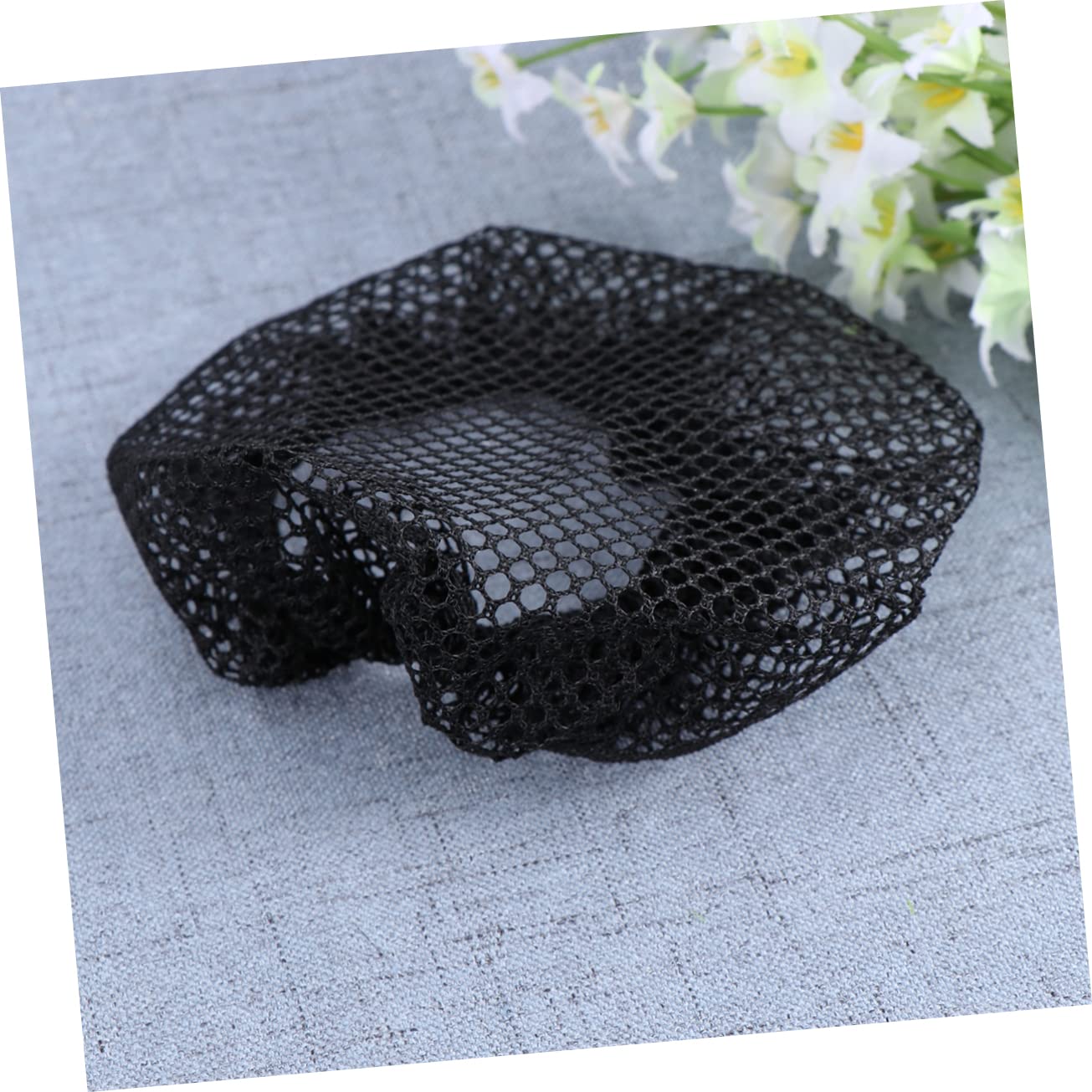 minkissy 60pezzi Rete Per Alta Elasticità Snood Raso Per Performance Di Danza Accessorio Elegante Per Ballo Senza Pizzo Nero