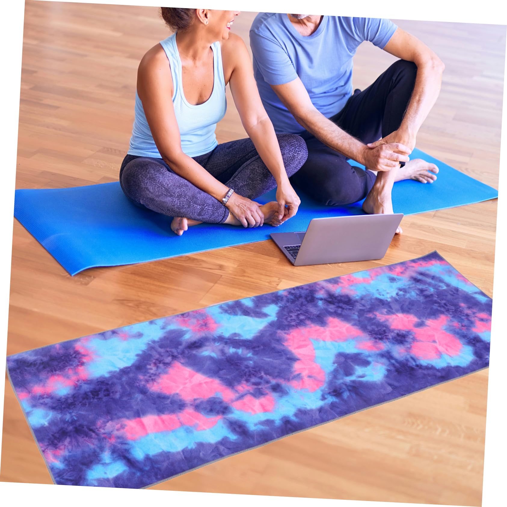 Tappetino Yoga Pieghevole in Fibra Superfine Porpora