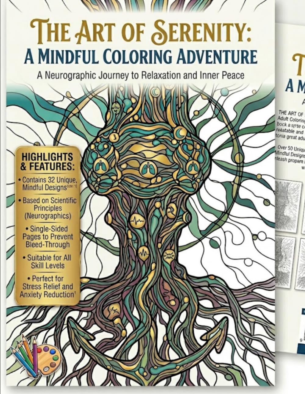 The Art Of Serenity: A Mindful coloring Adventure: A neurographic journey to relaxation and peace