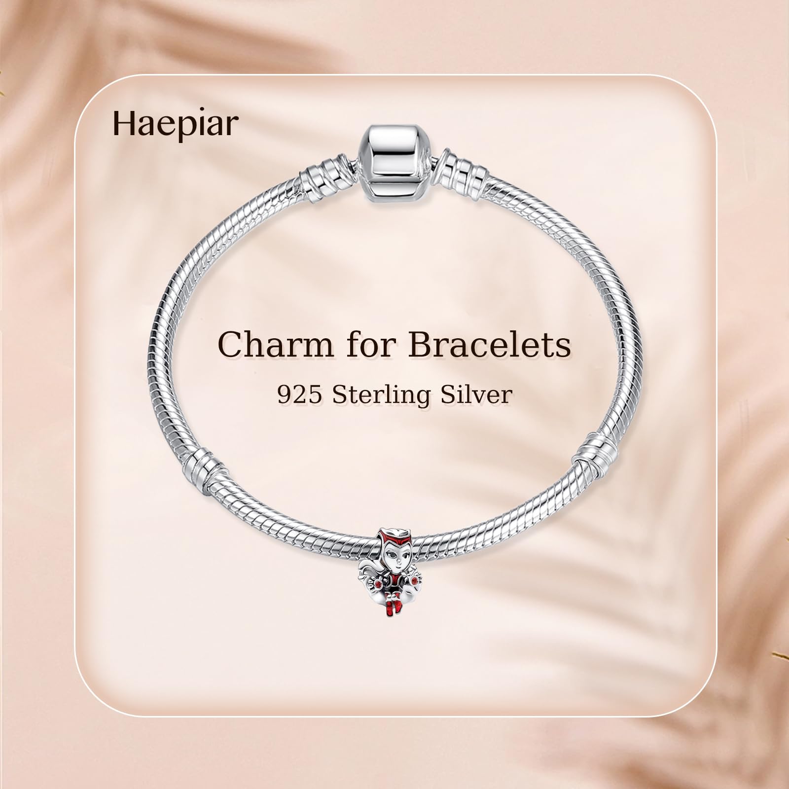 HAEPIAR S925 Sterling Silver Charm per Bracciale Collana Charm Dangle Hero Movie Regali per donne