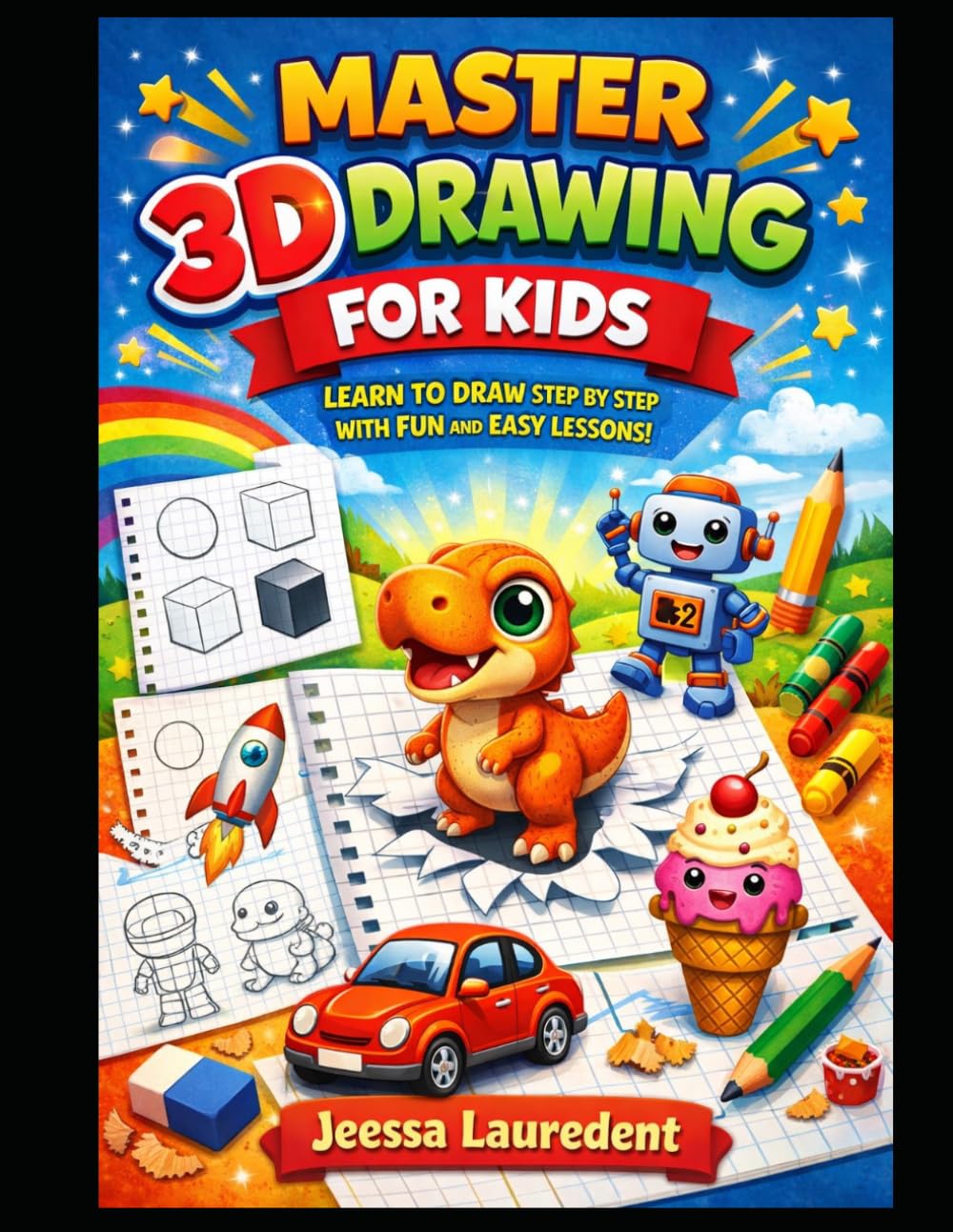 MASTER 3D DRAWING FOR KIDS: LEARN TO DRAW STEP BY STEP WITH FUN AND EASY LESSONS