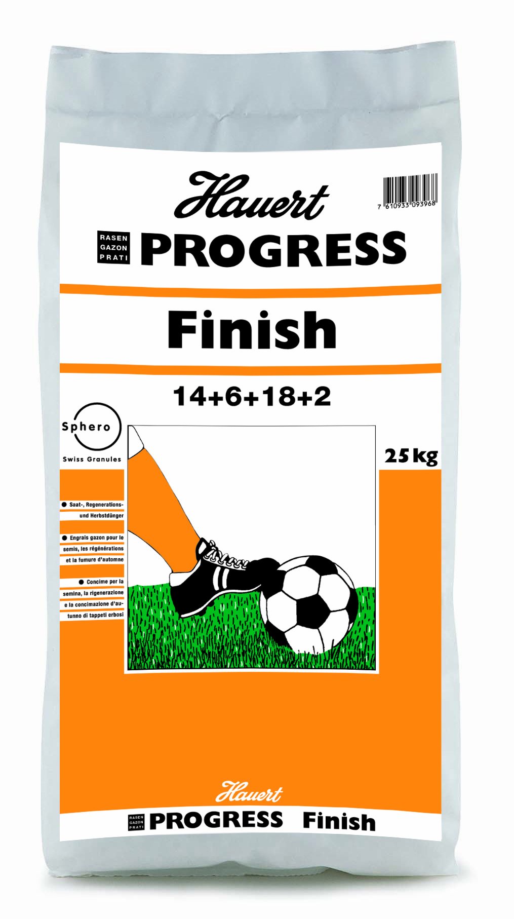 Hauert HBG Dünger 104825 Progress Finish Herbst- und Ansaatdünger 25 kg für 825 m²