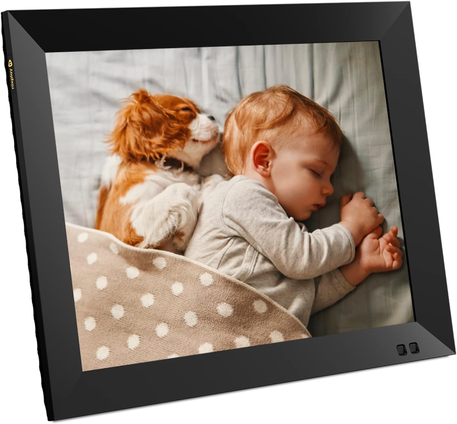 Nixplay 15 inch Smart Digital Photo Frame with WiFi (W15F) - Black - Share Photos and Videos Instantly via Email or App - Preload Content