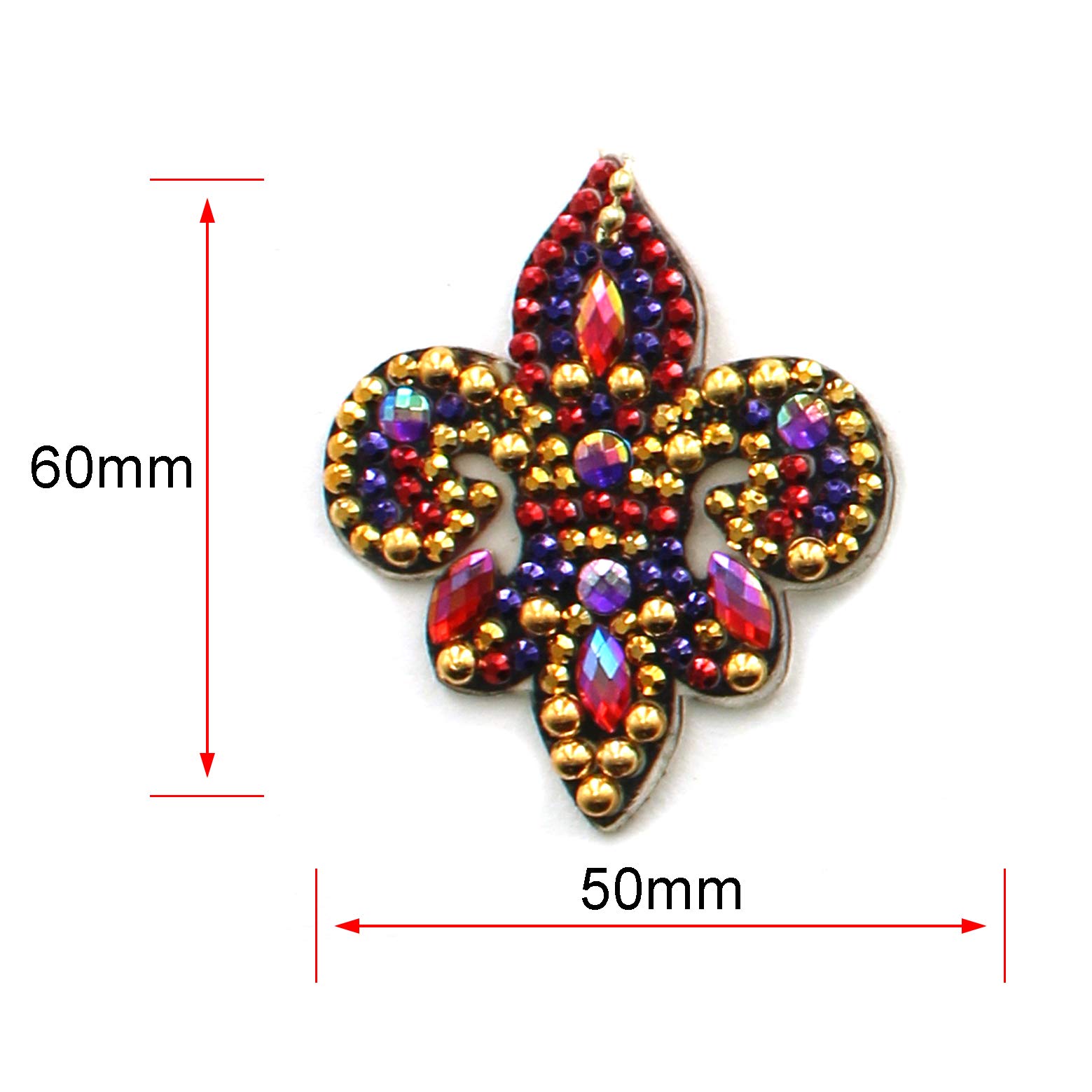 LUSandy Kit 4 Portachiavi Fai Da Te Con Pittura A Diamanti 5D – Strass E Accessori Inclusi