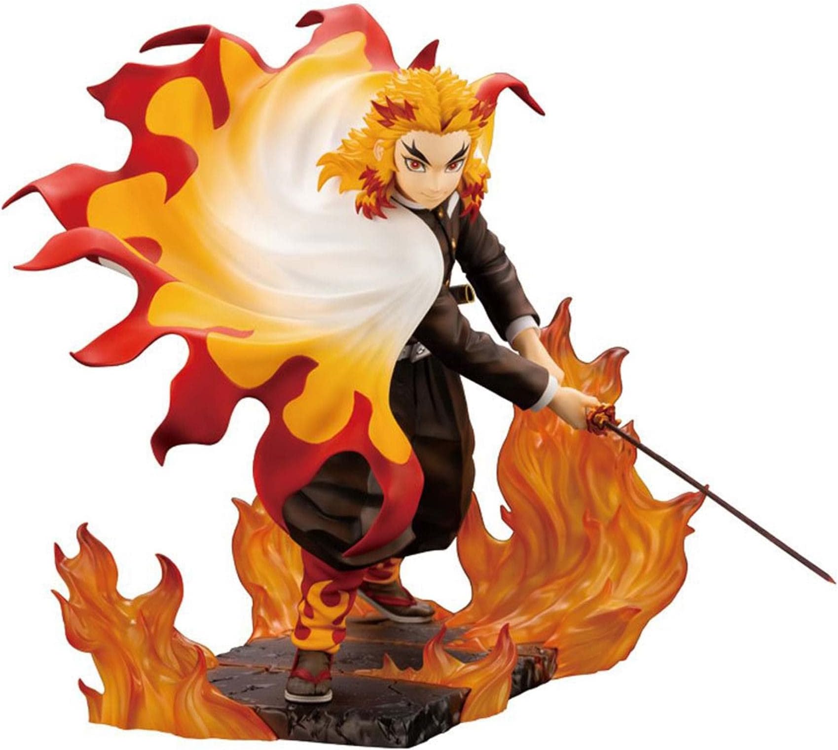 Demon Slayer: Kimetsu no Yaiba: Kyojuro Rengoku ArtFX J Statue, Multicolor