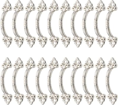 Silver Zinc Alloy Drawer Knobs, Stylish Cabinet Pulls for Home Furniture