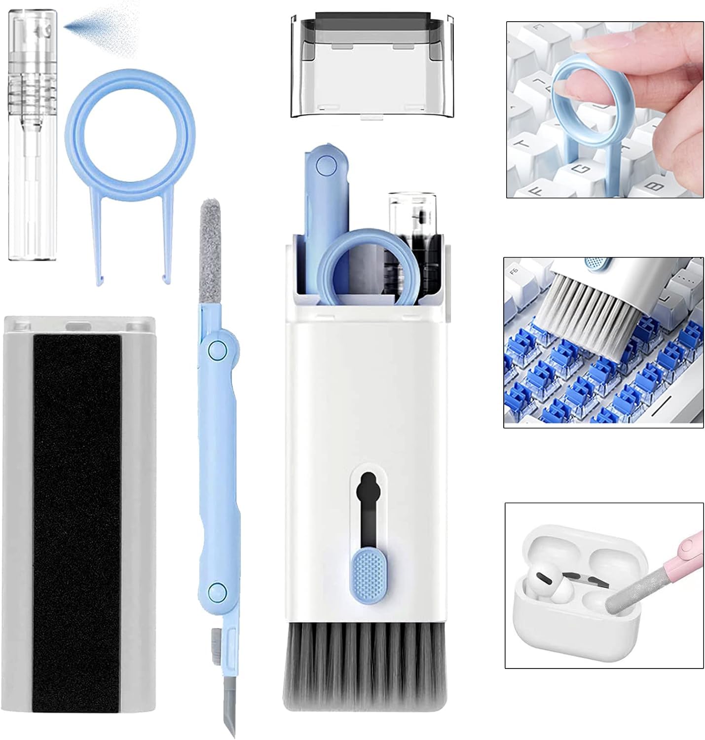 Fire Turtle 7 in 1 Electronic Cleaner Kit, Keyboard Cleaner Kit with Brush, 3 in 1 Cleaning Pen for Pods Pro, Multifunctional Cleaning Kit for Earphone, Keyboard, Laptop, Phone, PC Monitor (B0CP5MJPXC) Amazon Price History, Amazon Price Tracker