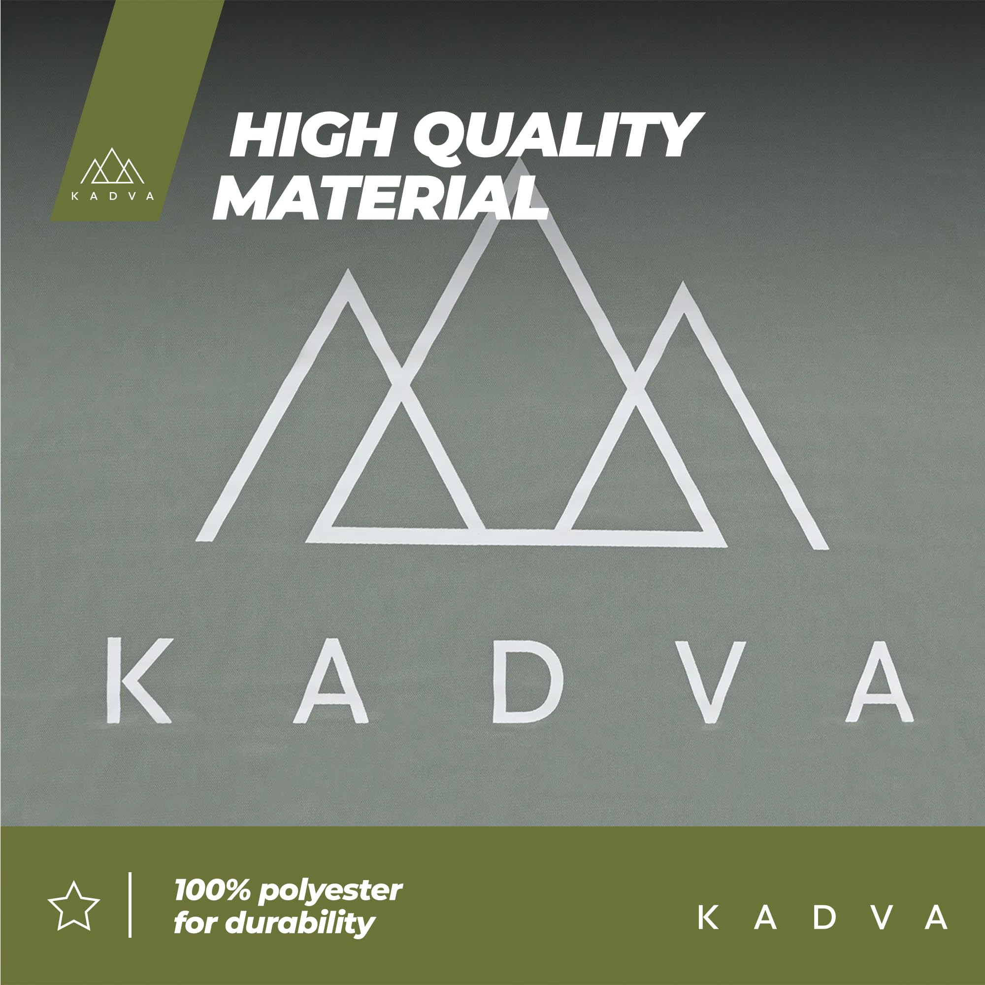 KADVA Colchoneta Autoinflable Aero Cómoda Ligera y Duradera Colchoneta Ideal para Acampadas y Senderismo Capa Exterior 100% Poliéster Capa Interior 100% Poliuretano 182x52 cm Color Plata|Negro