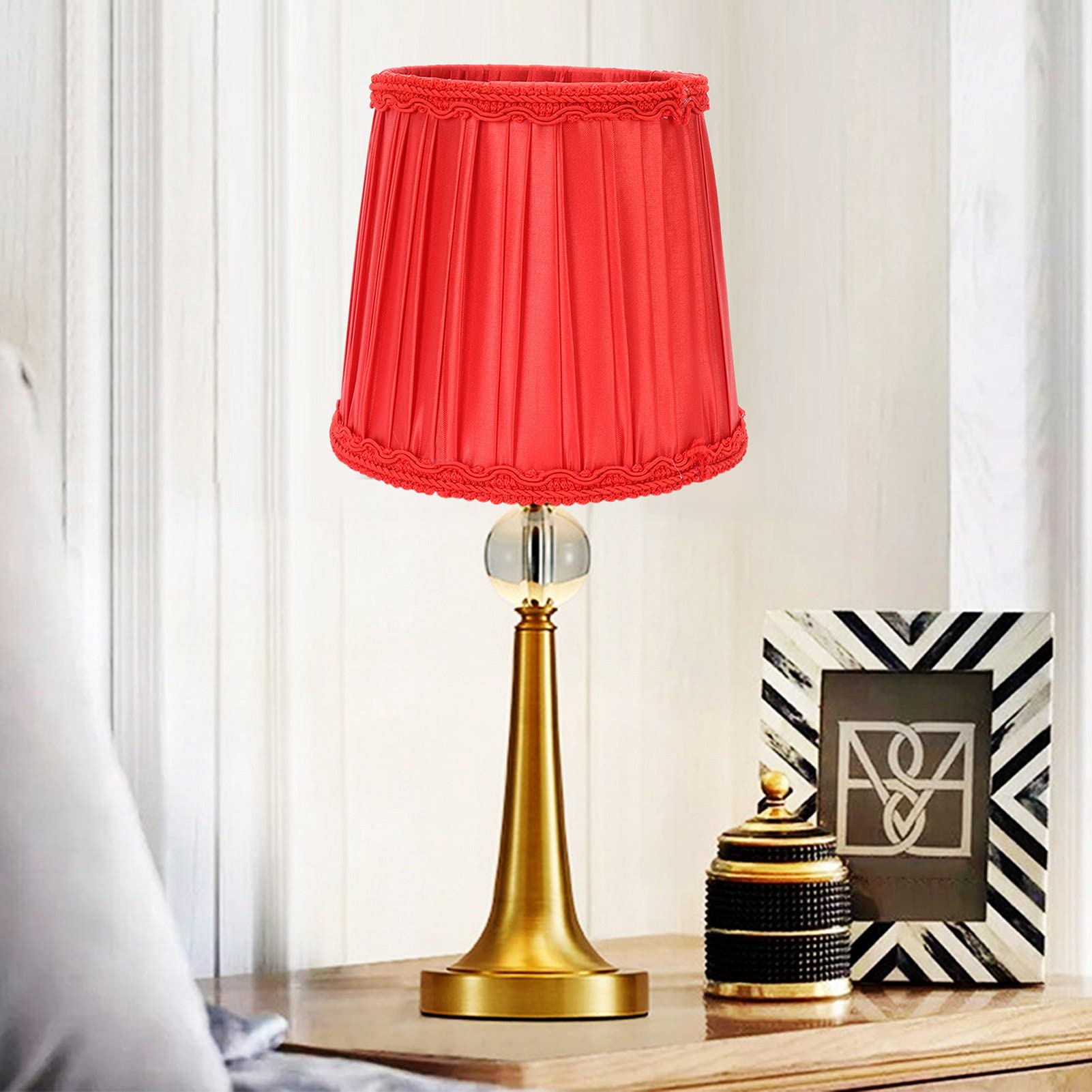 Ampoules Candélabres,6 Pièces Abat-jour Pour Lampes De Table, Abat