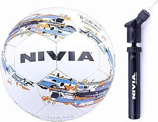 Nivia latex Trainer Football Combo Size 5, White and Nivia Double Action Ball Air Pump Price In India