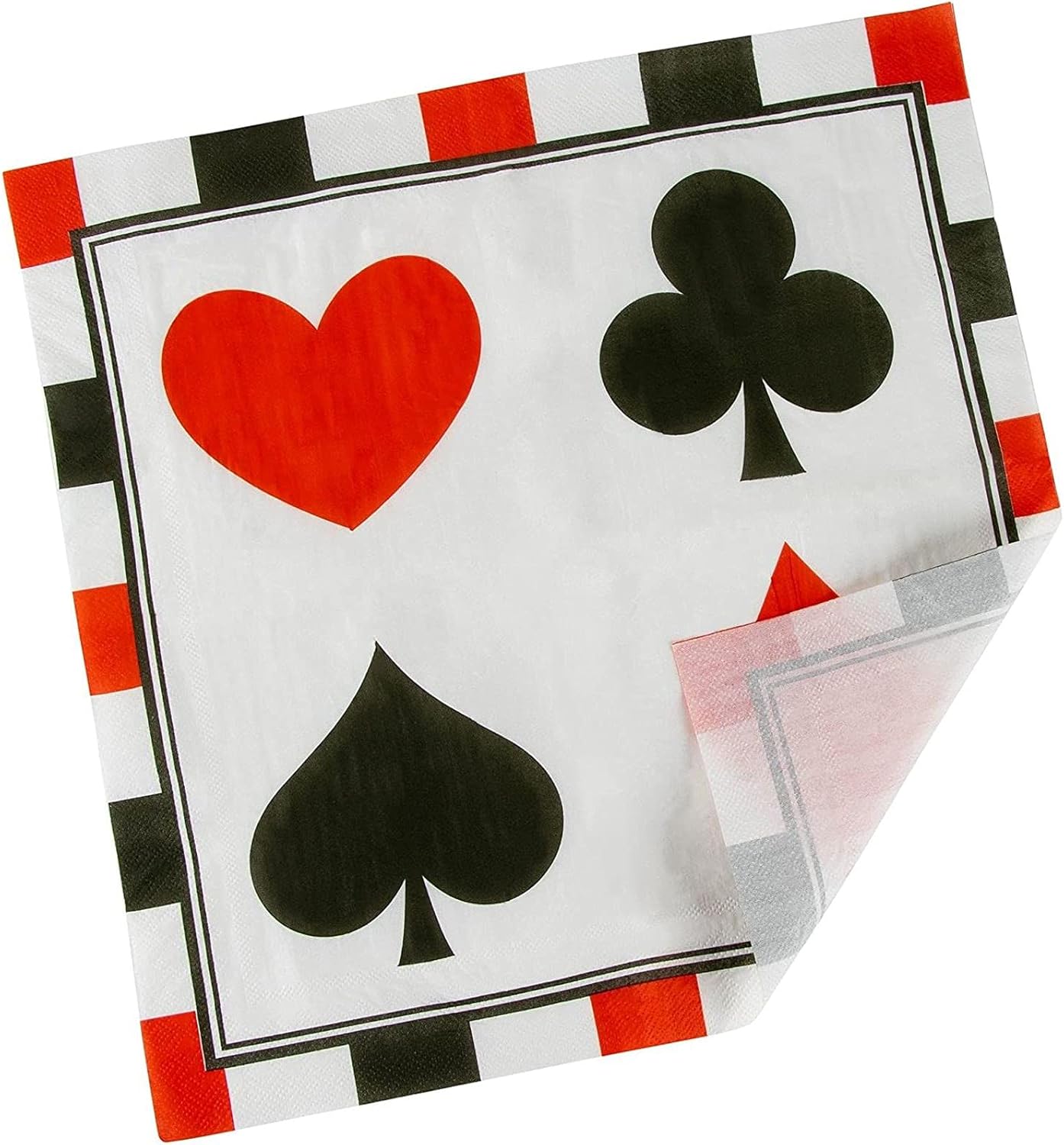 Flash Deals - 70% OFF Paper Napkins in Poker Design for Casino Party Supplies (6.5 x 6.5 in, 150 Pack) Free Shipping Over $50 Paper Napkins in Poker Design for Casino Party Supplies (6.5 x 6.5 in, 150 Pack)