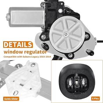751-345 Front Driver Side Power Window Regulator with Motor