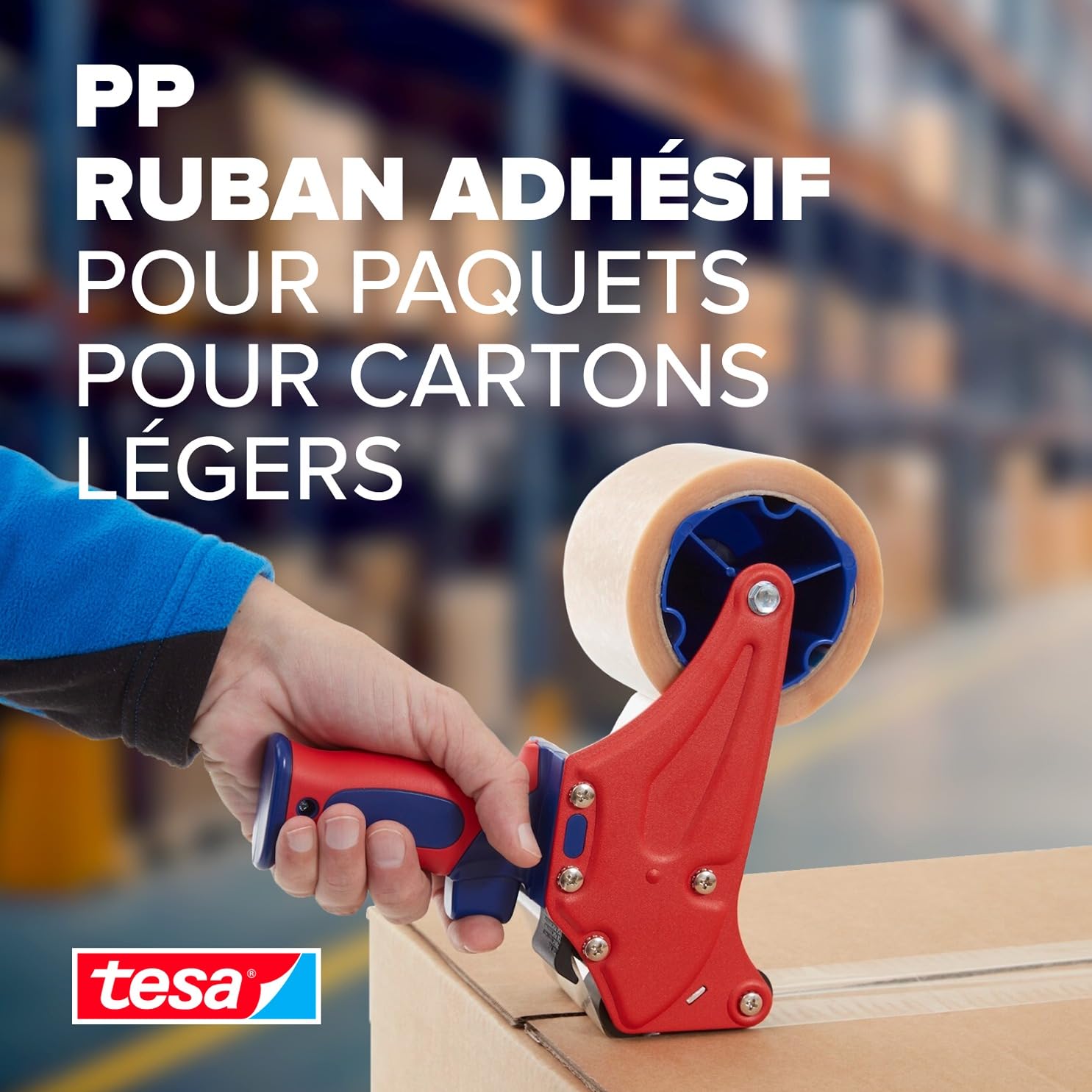 Tesapack 64014 Ruban Adhésif Silencieux pour Emballage Colis Transparent 6 Rouleaux 66 m
