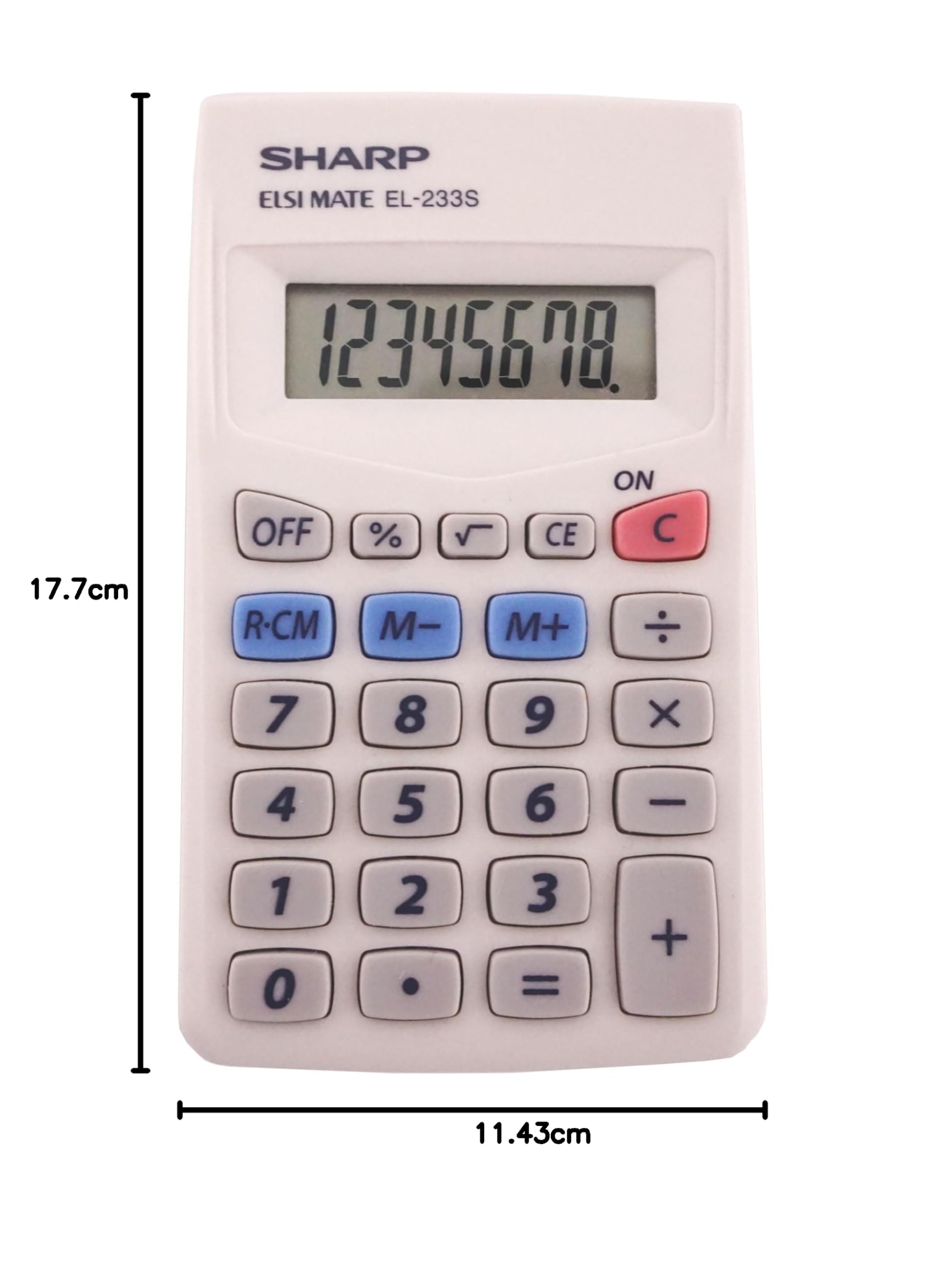 Sharp EL-233SB calcolatrice Scrivania Calcolatrice finanziaria Grigio - Calcolatrici (Ufficio, Calcolatrice finanziaria, 8 cifre, 1 linee, Batteria, Grigio)