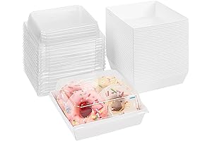 Ocmoiy Small Charcuterie Boxes with Clear Lids - Perfect Containers for Cookies