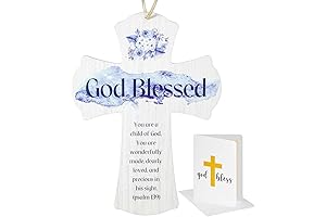 Baptism Acrylic Cross for Boys or Girls