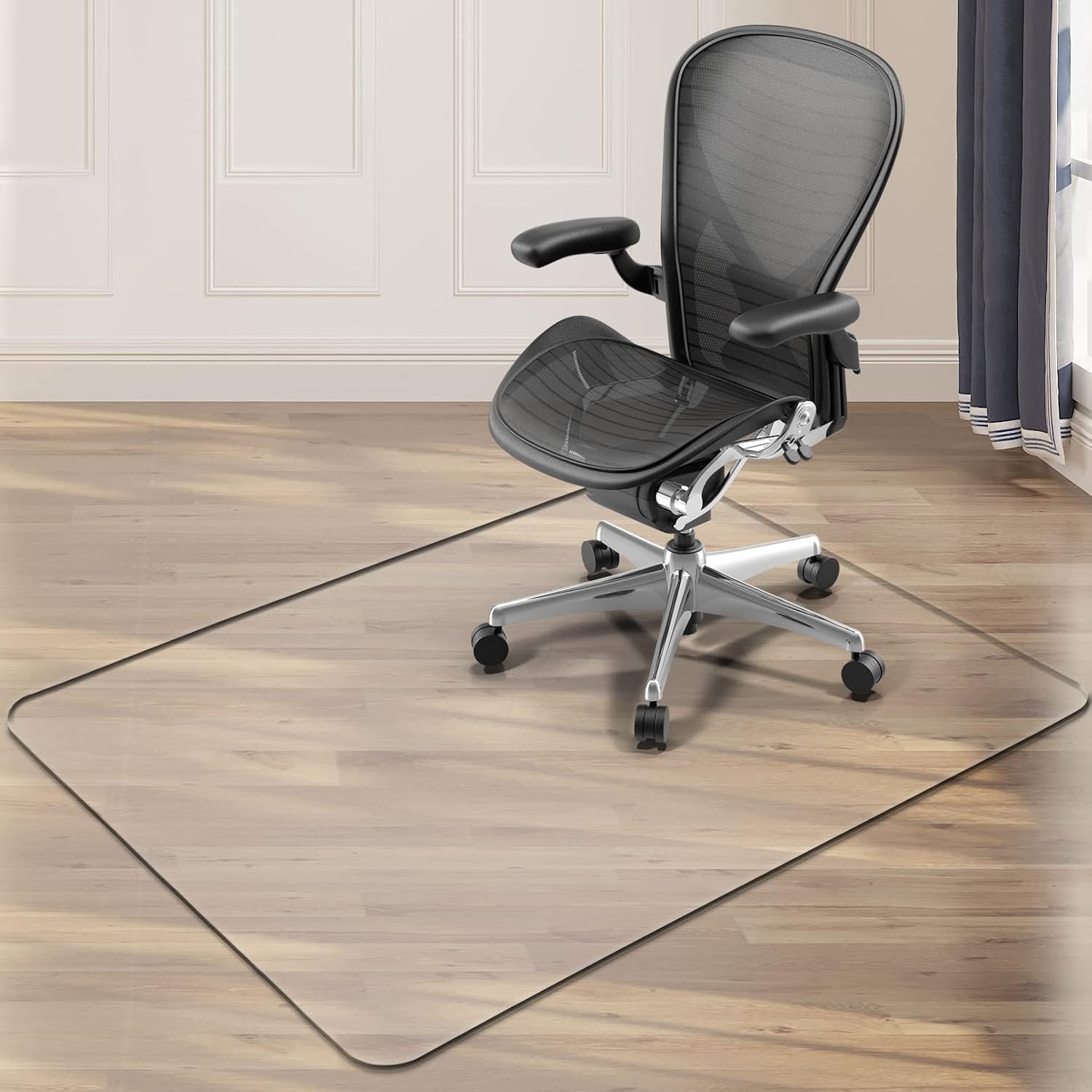 Nctoberows Clear Chair Mat for Hard Floor, 1/5" Thick 36