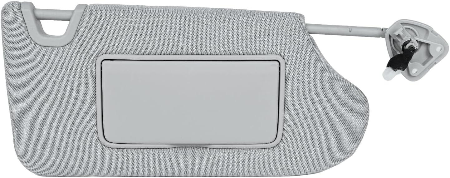 Left Driver Side Sun Visor LH with Mirror Compatible with 2013 2014 2015 2016 2017 2018 Nissan Altima Replaces OE# 96401-3TA2A, Color: Gray (Left Driver Side)