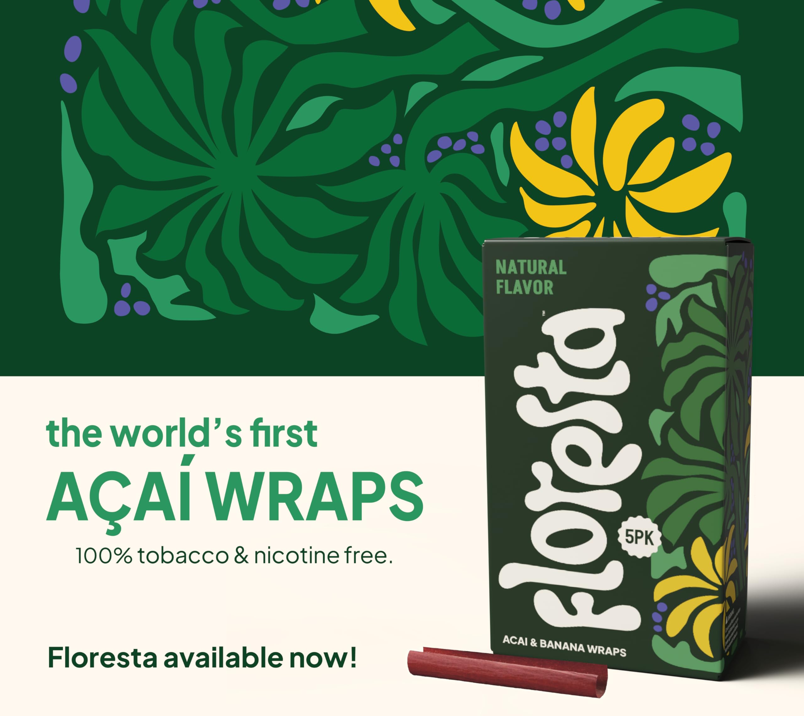 Amazon.com: Floresta Acai Wraps - Natural Flavor Banana + Acai