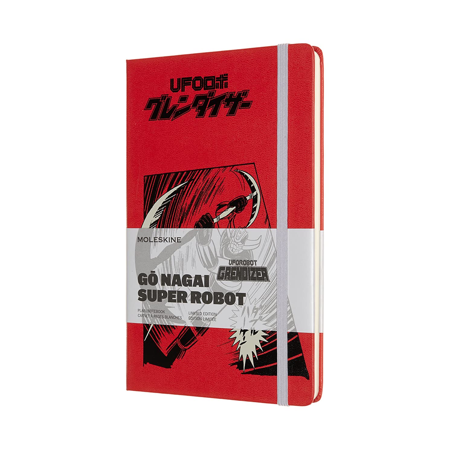 Moleskine LEGNQP062D Notebook Go Nagai Steel Jig Limited Edition Notebook, Hard Cover, Large Size (W x H x D): 5.1 x 8.3 inches (13 x 21 cm), Solid Color