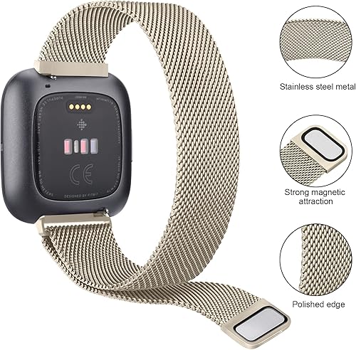 Miniatura 2 de Correa de repuesto para Fitbit Versa 2 correas para mujeres y hombres, correa de repuesto magnética ajustable para Fitbit Versa 2  Fitbit VersaVersa