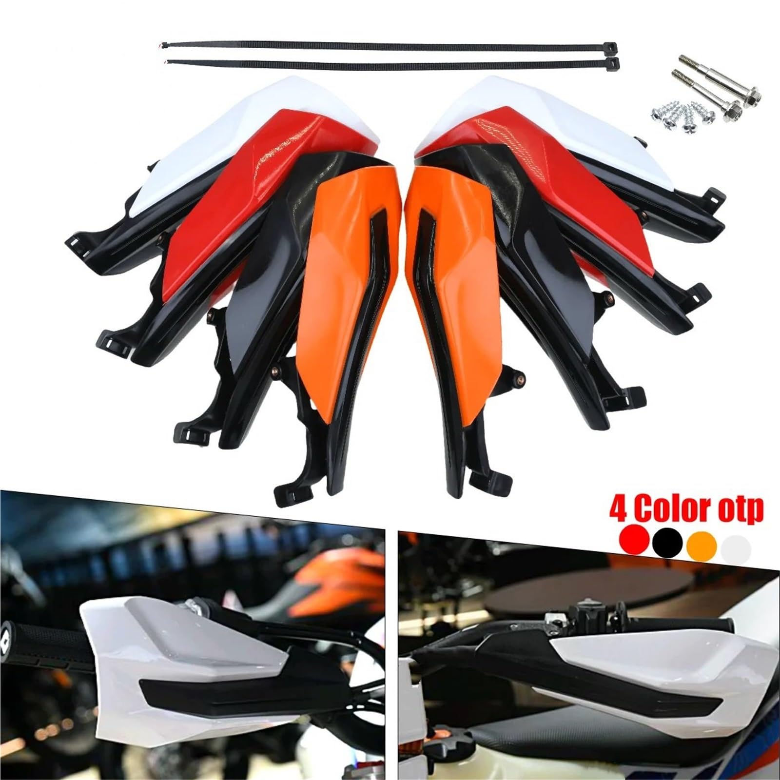 protección de Manos para Moto Compatible con K&TM EXC XCW 125-500 2014-2023 Accesorios de Motocicleta Dirt Pit Bike protección Mano(White)