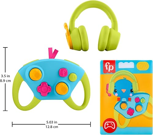 Miniatura 6 de Fisher-Price Juguetes para recién nacidos, juego de regalo para pequeños jugadores, mordedor, sonajero y actividades arrugadas para bebés a partir