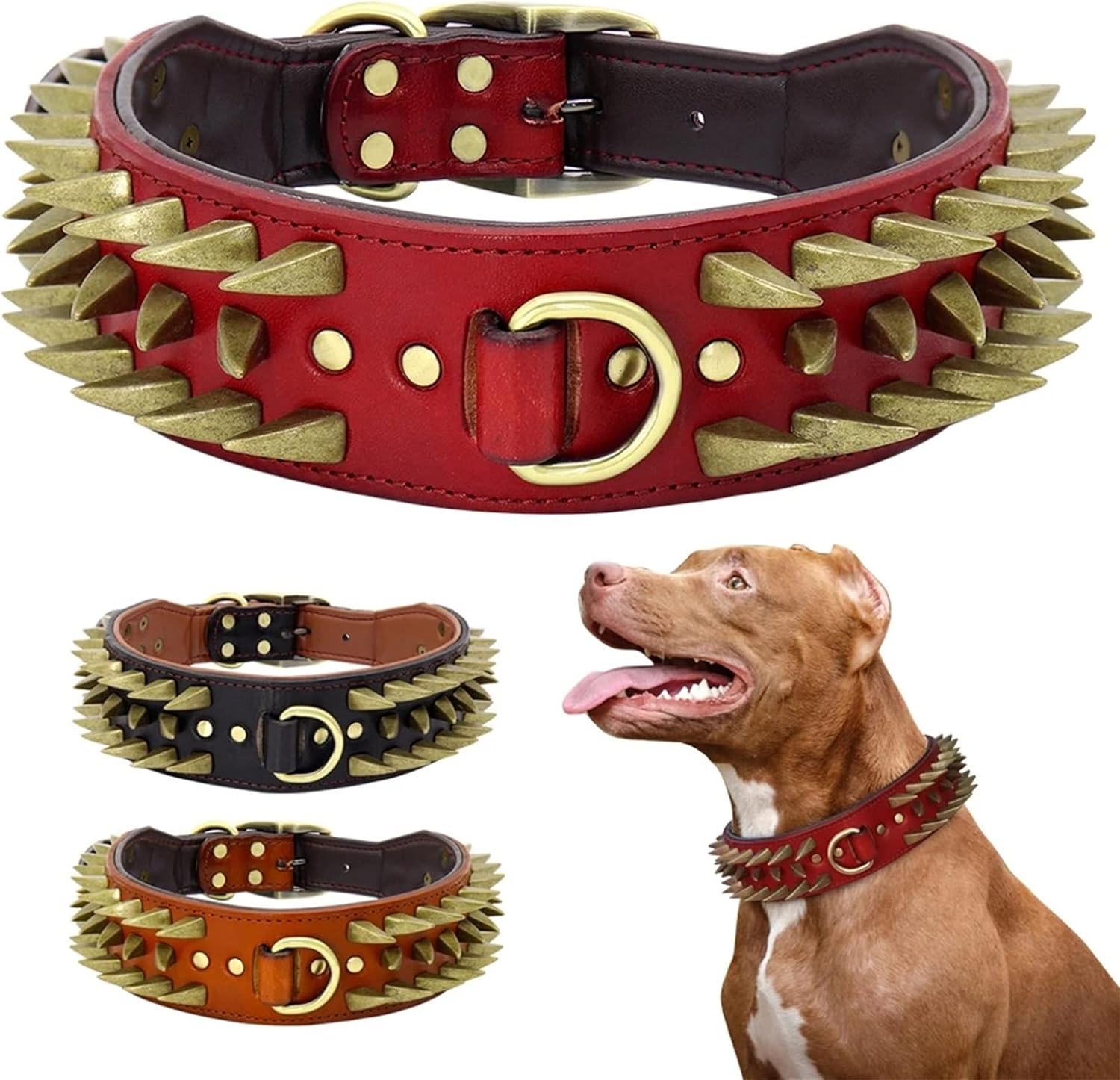 セピアローズ(ファー付き)、わんちゃん猫ちゃん用襟付き首輪