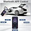 Kit Universal de Arranque Remoto con Botón de Encendido, Sistema de Entrada Sin Llave, Control por App Bluetooth, Sistema de Alarma para Auto, Kit de Conversión Push to Start, Encendido Inteligente Sin Llave para Vehículos de 12V 5