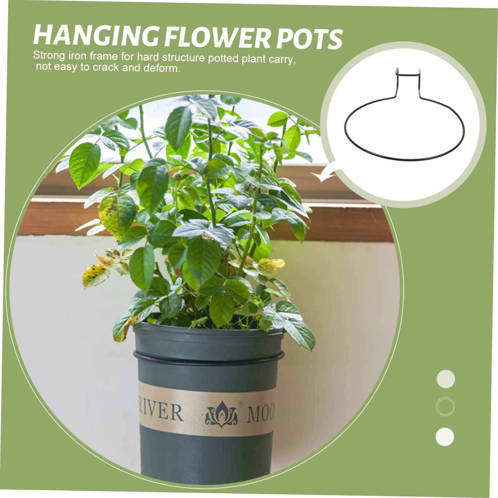 BESPORTBLE Flowerpot Hanging Stand Plant Pot Hanging Stand Hook Wall Flower Pot Shelf