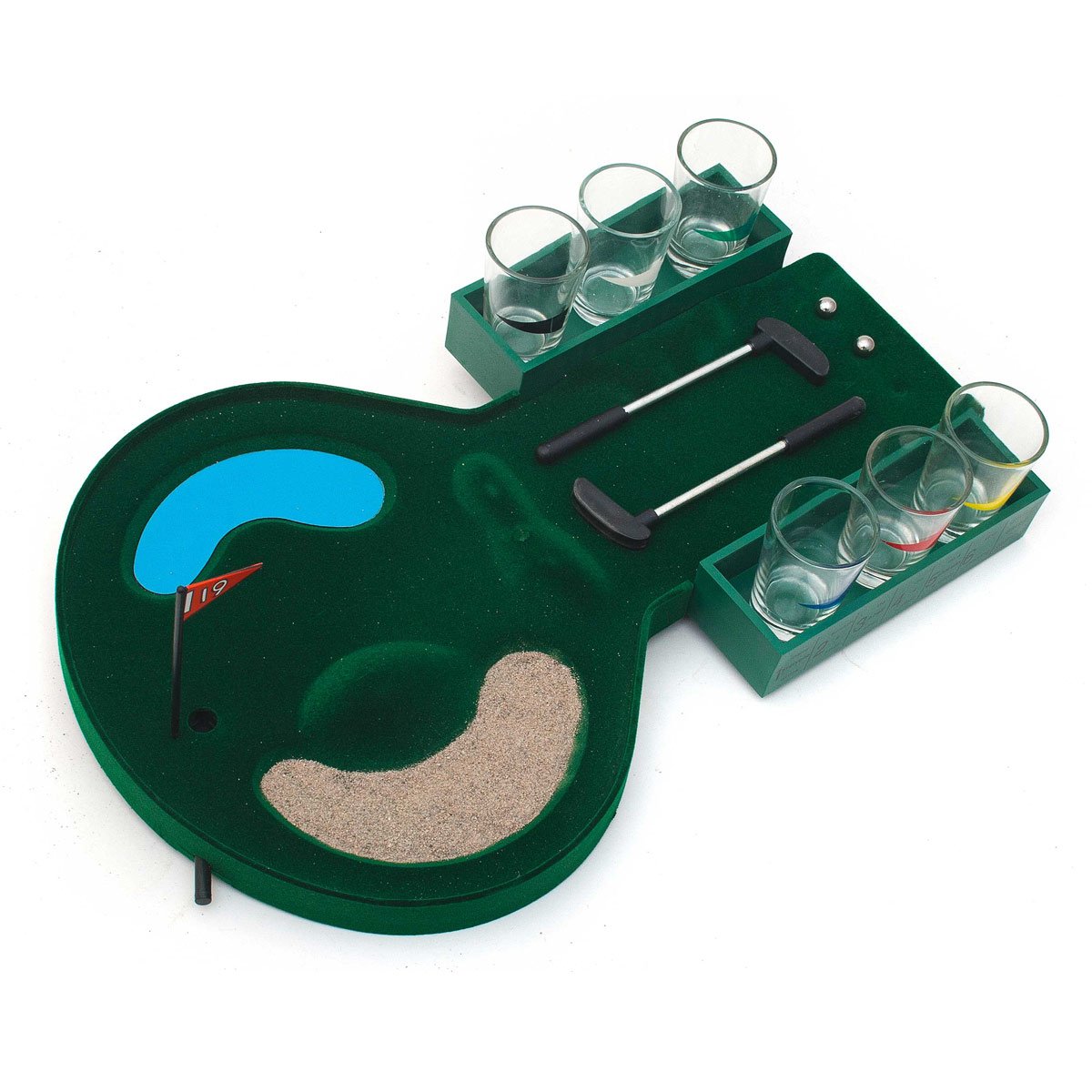 GOODS+GADGETS Gra w piłkę golfową – minigolf gra na picie drinking golf gra imprezowa