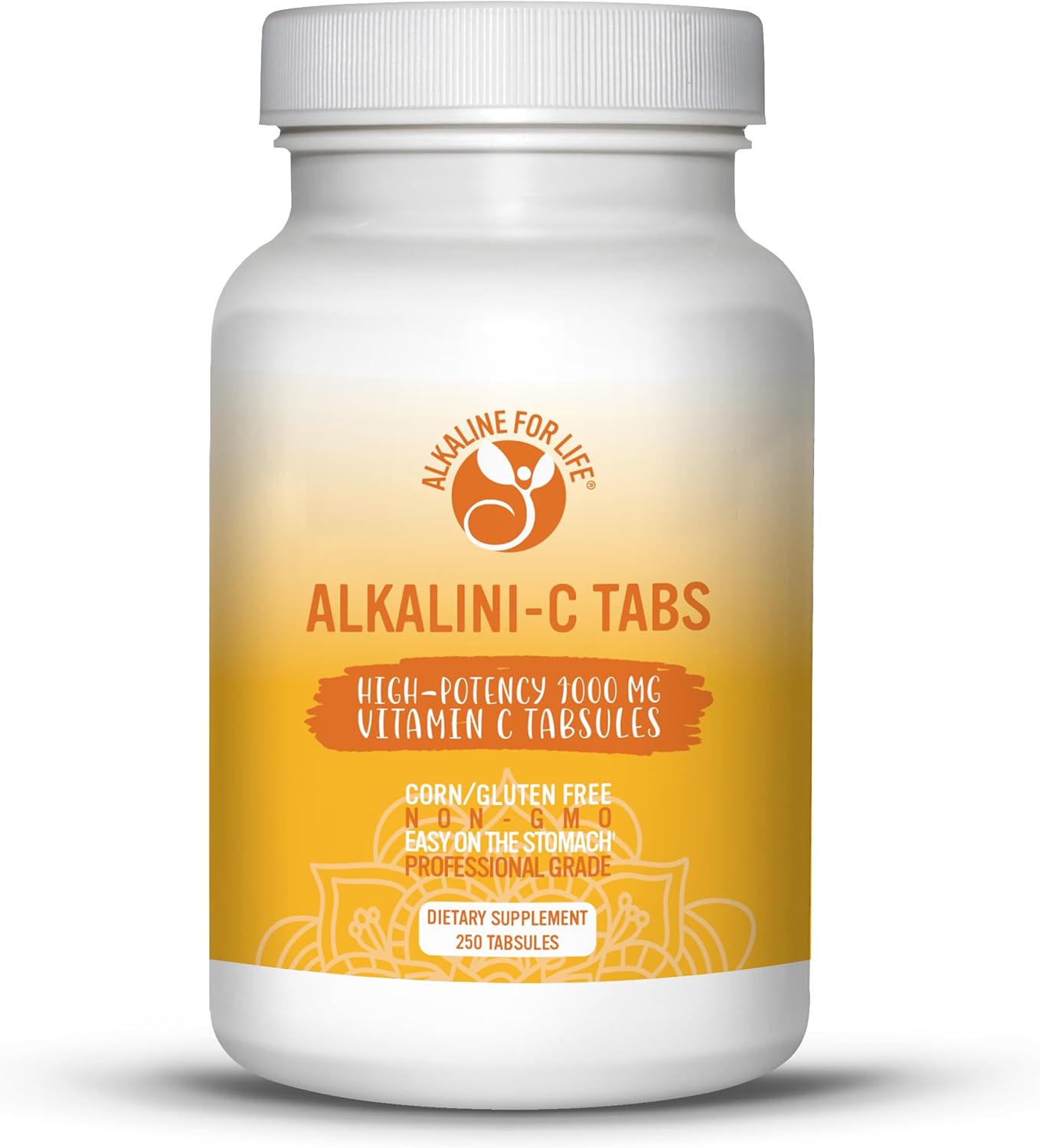 Alkaline for Life Alkalini-C Tabs, Alkaline Vitamin C Tabsules, 1000 mg Buffered L-Ascorbate, Corn Free, Gluten Free, Non-GMO, Easy on Stomach, Full Disclosure, 100 Count